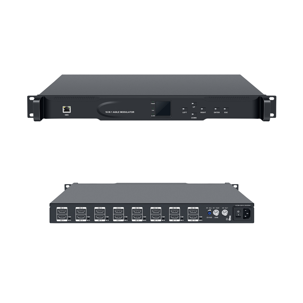 16 HDMI to Analog PAL NTSC RF Modulator