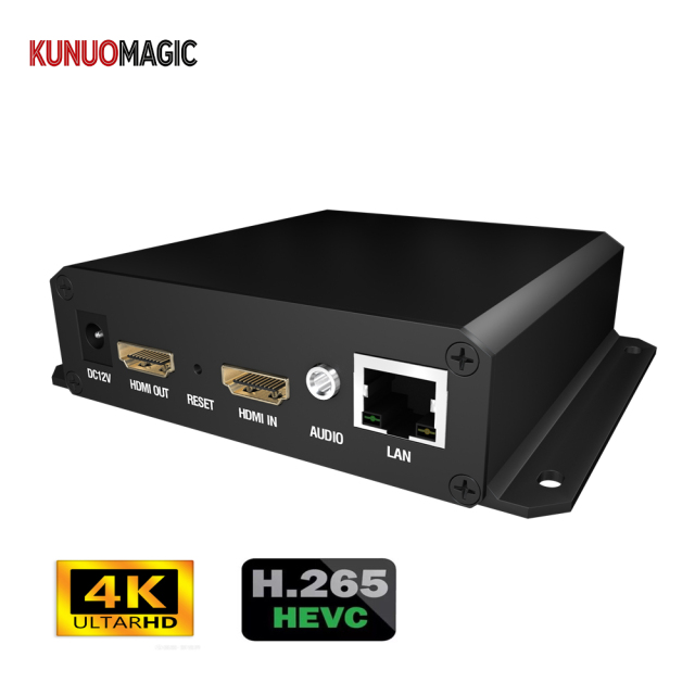 High Quality Manufacture IP Audio Video IPTV H.265 H.264 4K@30FPS Encoder RTSP UDP NDI SRT Streaming Encoder