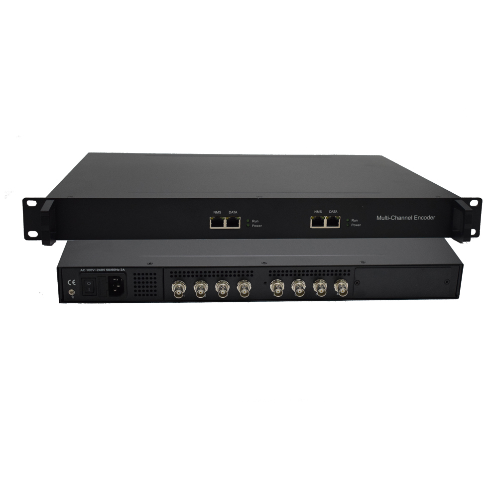 4/8/12ch Low Bitrate H.265 Full hd Encoder Sdi to Udp Multicast Encoder with Fujitsu Chipset for DVB-T2 Headend