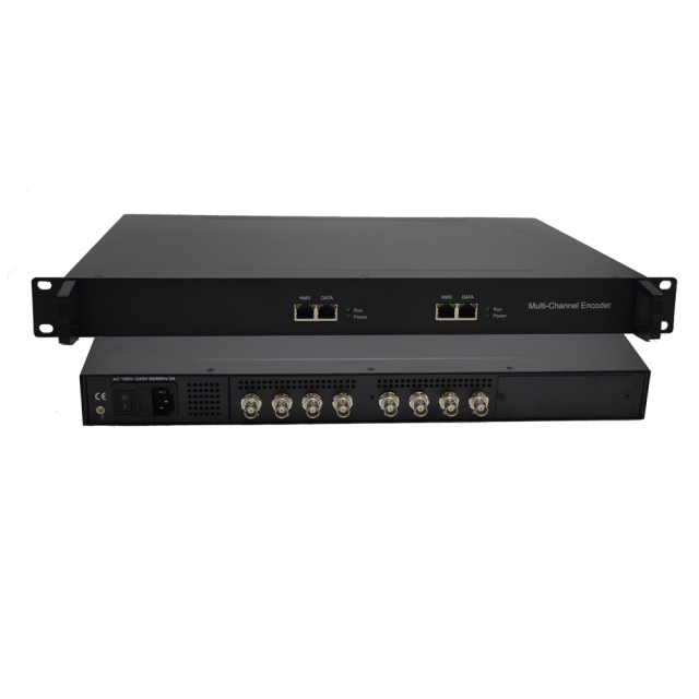 4/8/12ch Low Bitrate H.265 Full hd Encoder Sdi to Udp Multicast Encoder with Fujitsu Chipset for DVB-T2 Headend