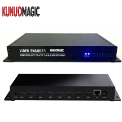 8 in 1 H.265 H.264 HDMI to IP Video Encoder 8 Channels Live Streaming Encoder HD Encoders H265