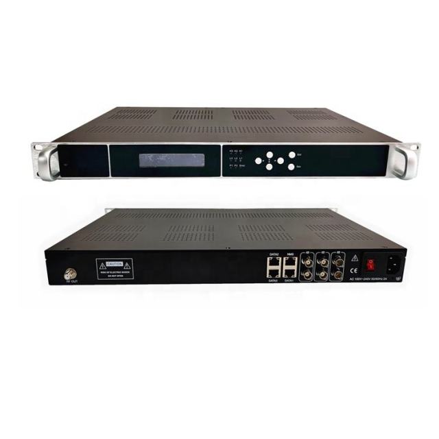 Digital TV Broadcasting ASI IP to 16DVB-T Modulator Transmodulator