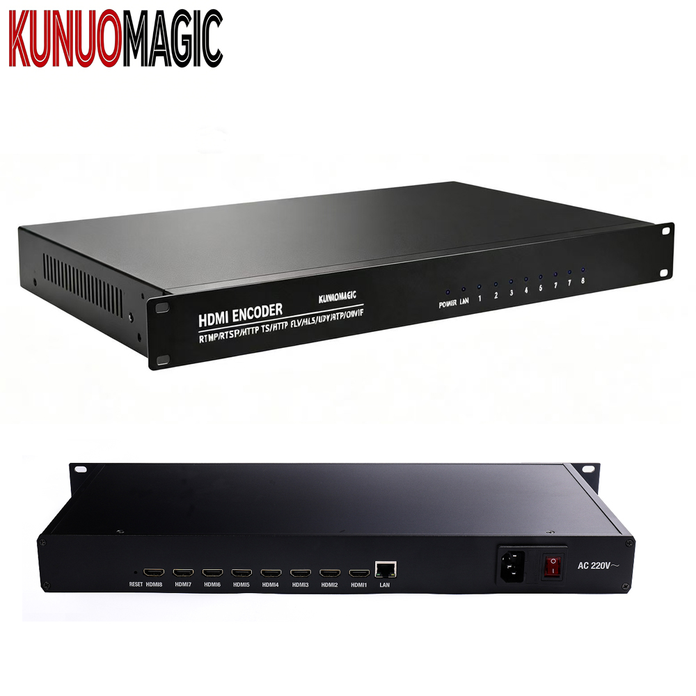 for System 1U HDMI H.265 HEVC TS Over IP Multi-Protocol Streaming Encoder H.264 8 Ports
