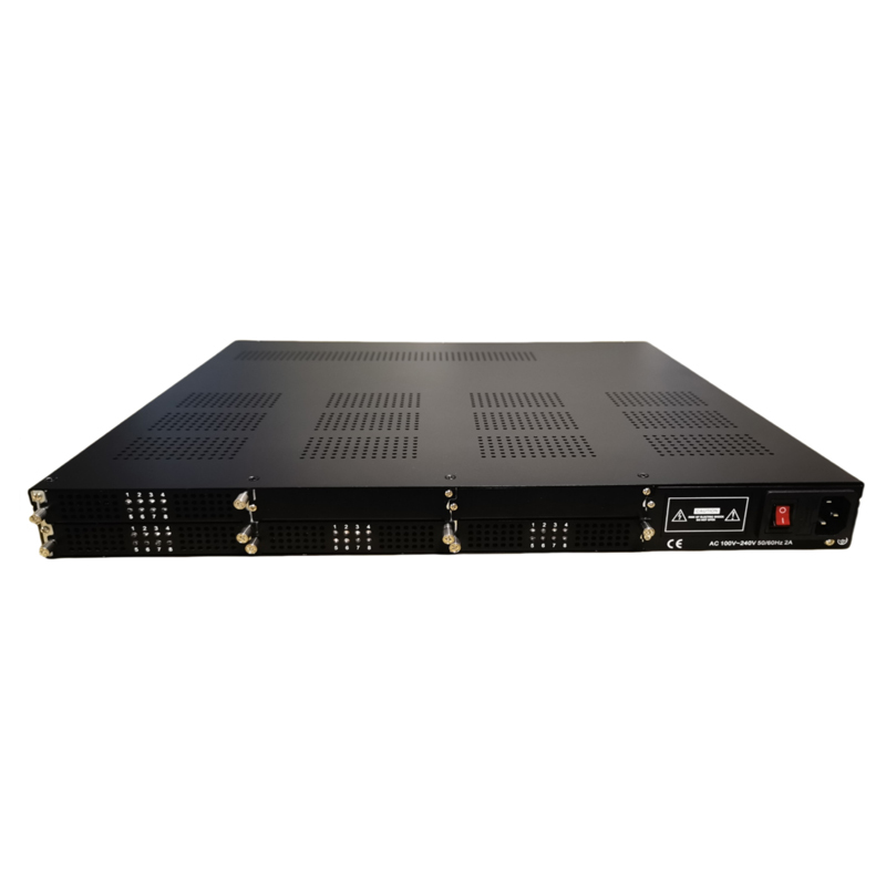 High Density 1U IP to Analog RF Modulator with  3 Gigabit network port + 2 ASI Inputs 32/48 Carrier Output Supporting PAL/NTSC Standards