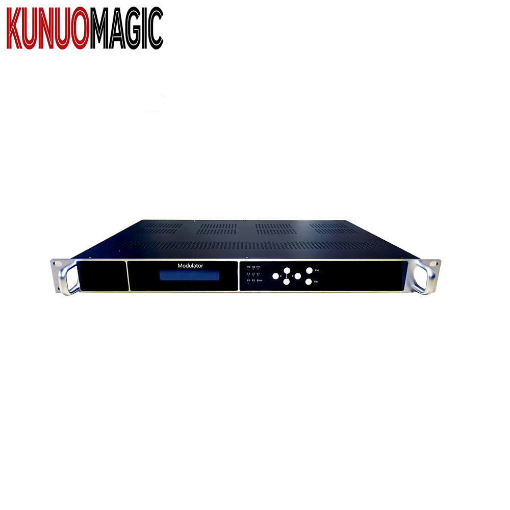 TV Modulator Internet HTTP HLS SRT RTMP to 24 DVB T ISDB T Modulator with IP to RF DVB-T Modulator for Hotel System