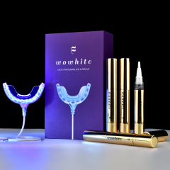 Wholesale Brand Wowhite Oral Care Professional Home Use Wired Teeth Whitening Light With Golden Teeth Whitening Gel Pen Accept OEM&ODM
