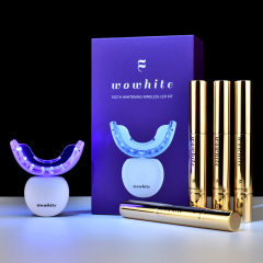 Wowhite Oral Care Best Seller Luxury Boxed Tooth Bleaching Kit Home Set Wholesale Teeth Whitening Kits Private Logo With Golden Gel Pens Accept OEM&ODM