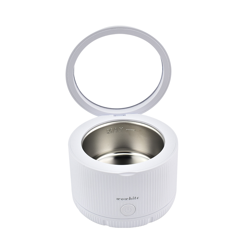 Wholesale Wowhite Private Label Rechargeable 20w 45Khz Ultrasonic cleaner For Jewelry mouthpiece abutment teeth whitening light accept OEM&ODM