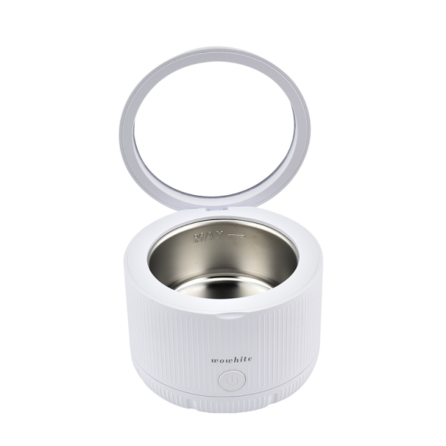 Wholesale Wowhite Private Label Rechargeable 20w 45Khz Ultrasonic cleaner For Jewelry mouthpiece abutment teeth whitening light accept OEM&ODM