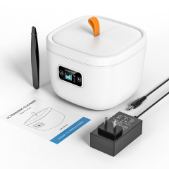 OEM IPX7 Waterproof Ultrasonic UV Dental Cleaner With 225ml Stainless Tank Household Dental Pod Ultrasonic Cleaner for Aligner