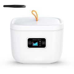OEM IPX7 Waterproof Ultrasonic UV Dental Cleaner With 225ml Stainless Tank Household Dental Pod Ultrasonic Cleaner for Aligner