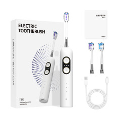 New Wholesale Sweeping vibration electric toothbrush rechargeable model portable family gift set waterproof soft bristles