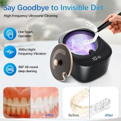 New Ultrasonic Cleaning Machine High-frequency Vibration Violet Sterilization Cleaning Machine Jewelry Wireless Braces Cleaning Machine