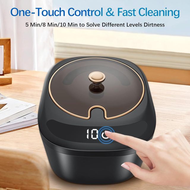 New Ultrasonic Cleaning Machine High-frequency Vibration Violet Sterilization Cleaning Machine Jewelry Wireless Braces Cleaning Machine