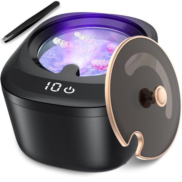 New Ultrasonic Cleaning Machine High-frequency Vibration Violet Sterilization Cleaning Machine Jewelry Wireless Braces Cleaning Machine