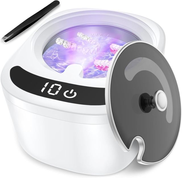 New Ultrasonic Cleaning Machine High-frequency Vibration Violet Sterilization Cleaning Machine Jewelry Wireless Braces Cleaning Machine