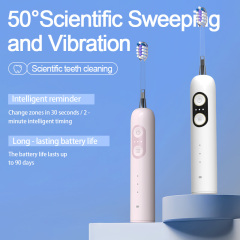 New Wholesale Sweeping vibration electric toothbrush rechargeable model portable family gift set waterproof soft bristles
