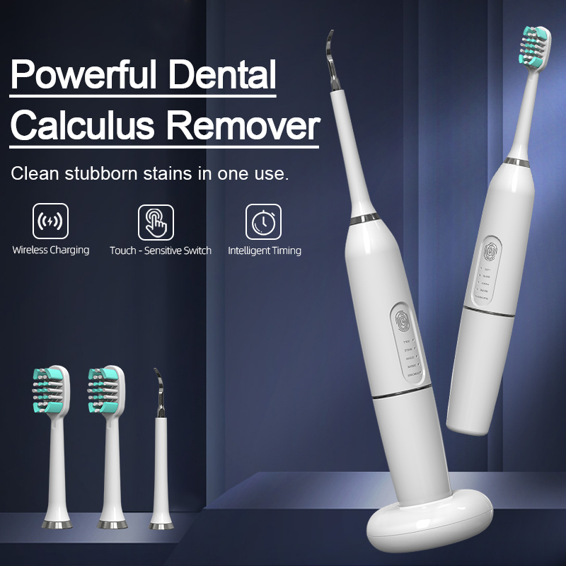 High Frequency Vibration Electric Dental Scaler Sonic Stains Tartar Plaque Removal Tooth Cleaner Calculus Remover