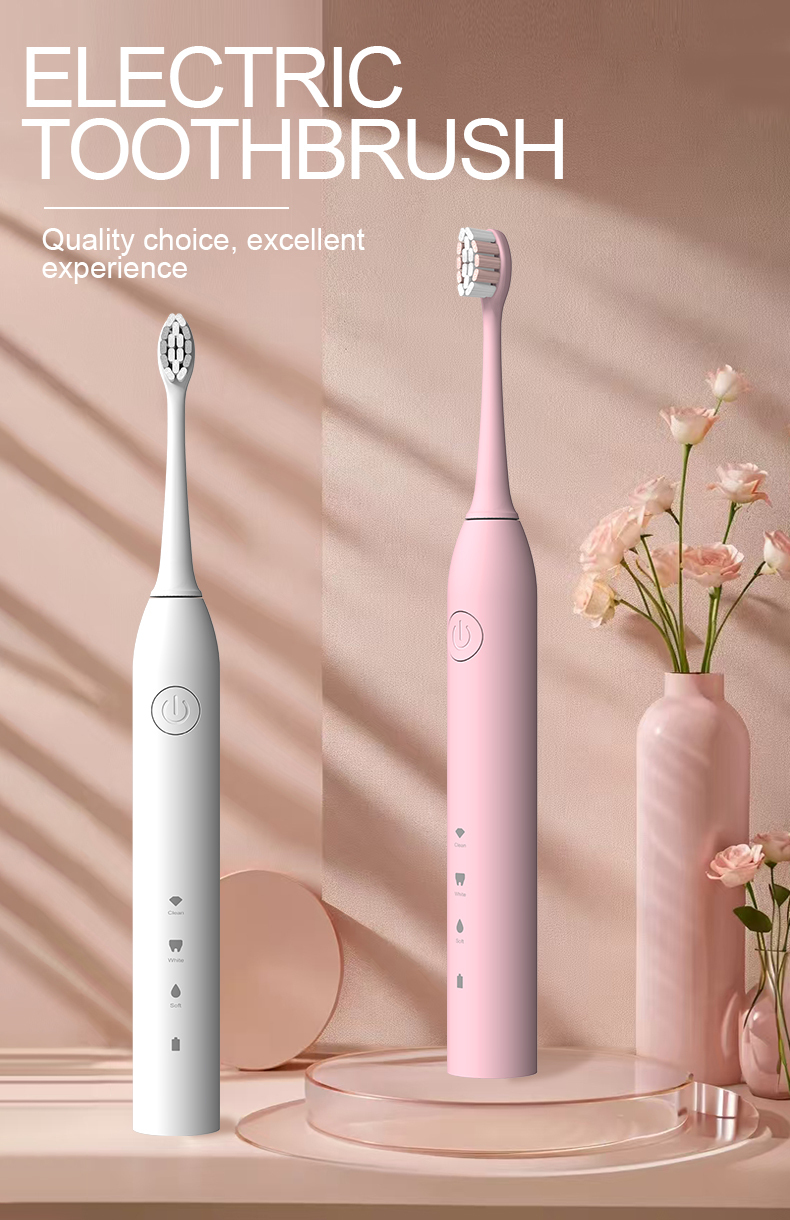 Wholesale New electric toothbrush waterproof  fully automatic for adults  ultrasonic  with soft bristles  suitable for home use