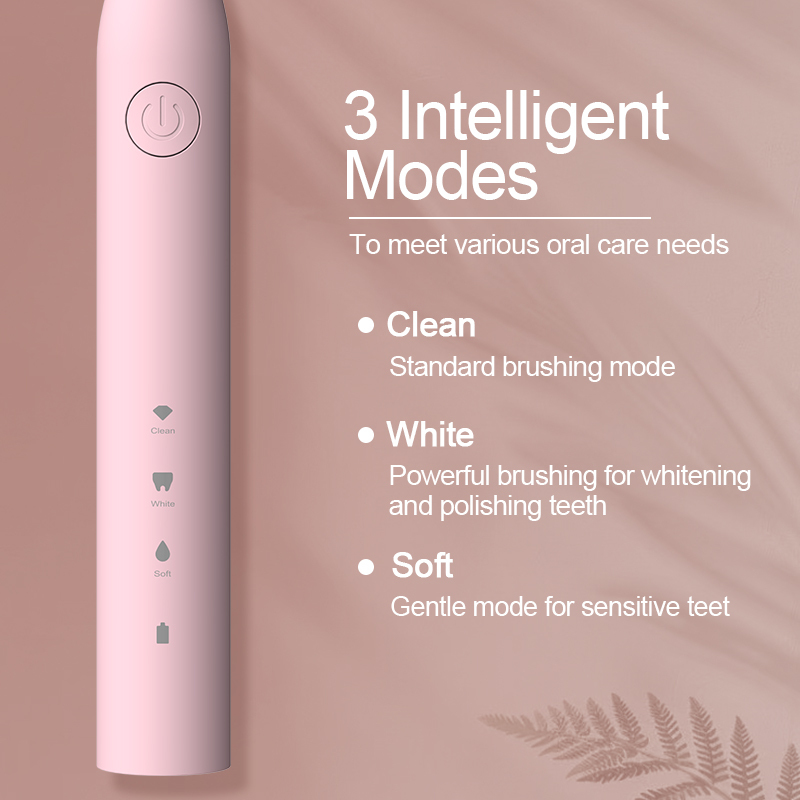 Wholesale New electric toothbrush waterproof  fully automatic for adults  ultrasonic  with soft bristles  suitable for home use