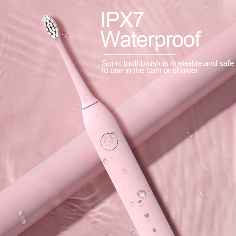Wholesale New electric toothbrush waterproof  fully automatic for adults  ultrasonic  with soft bristles  suitable for home use