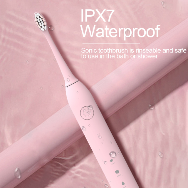 Wholesale New electric toothbrush waterproof  fully automatic for adults  ultrasonic  with soft bristles  suitable for home use
