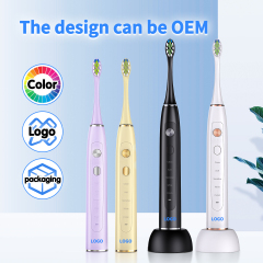 Wholesale OEM Private Logo Kids Adult Low Noise Deep Cleaning Rechargeable Sonic Electric Toothbrush for Children Adult