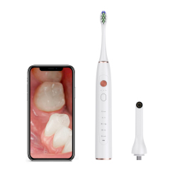 Wholesale Wowhite Oral Care New Electric Toothbrush Can Be Connected To Cell Phone Portable Convenient replacement brush head