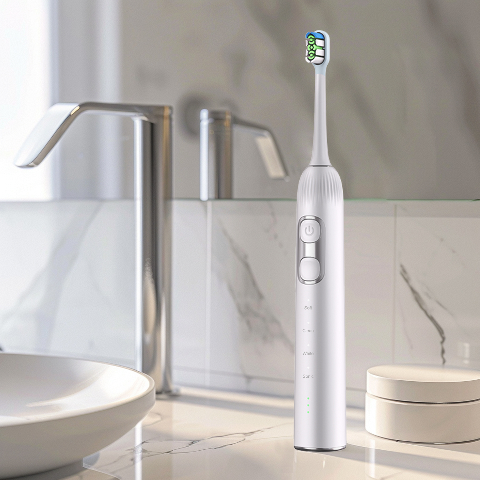 Wholesale Stock Wireless Charging IPX7 Smart Wave Sweep Oscillating Servo Motor Electric Sonic Toothbrush Accept OEM/ODM