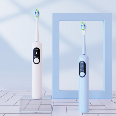 Wholesale Powerful Smart Reminder Automatic Toothbrush Sonic Cleaning 4 Modes Vibrating Electric Toothbrush with Display Screen