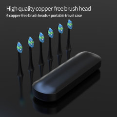 Hot Sale Cheap Automatic Sonic Toothbrush Slim Smart Rechargeable Teeth Whitening Black Electric Toothbrush with Charger Adults
