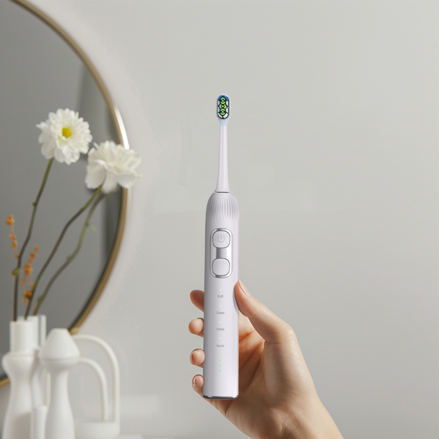Wholesale Stock Wireless Charging IPX7 Smart Wave Sweep Oscillating Servo Motor Electric Sonic Toothbrush Accept OEM/ODM
