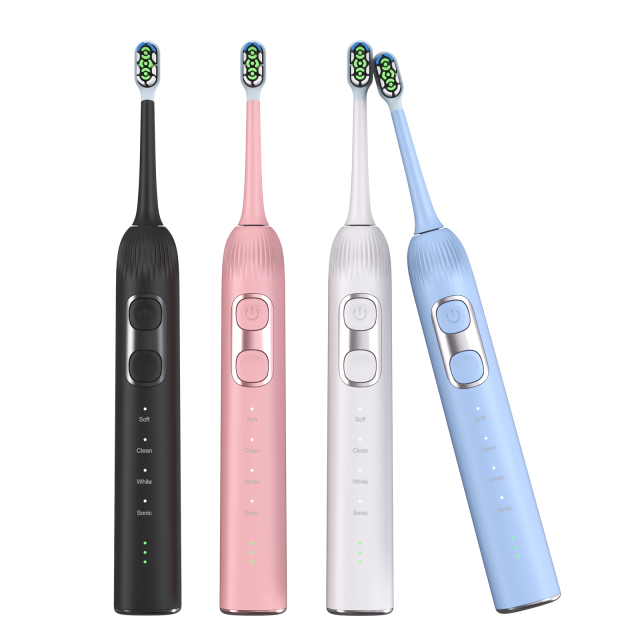 Wholesale Stock Wireless Charging IPX7 Smart Wave Sweep Oscillating Servo Motor Electric Sonic Toothbrush Accept OEM/ODM