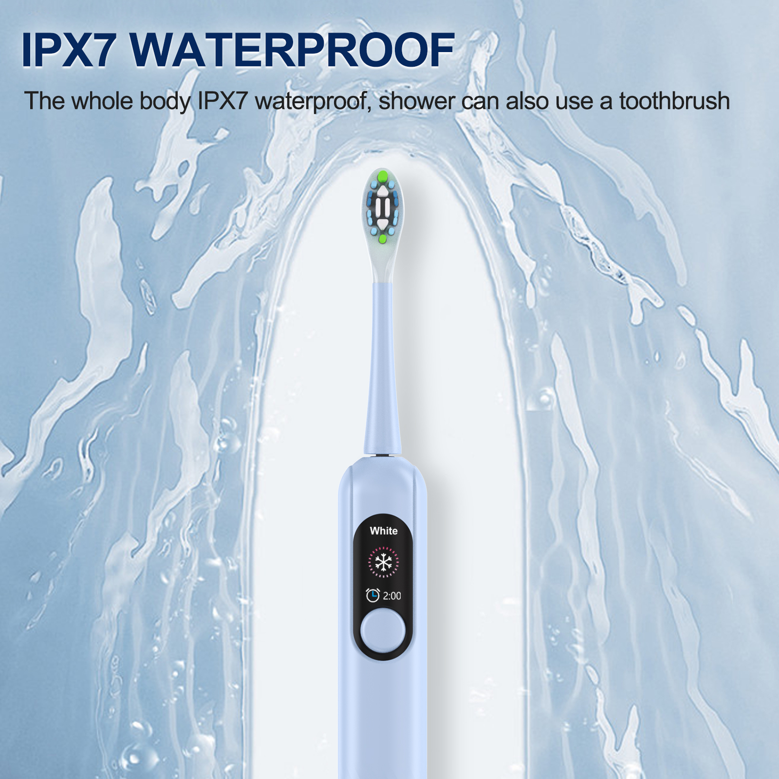 Wholesale Powerful Smart Reminder Automatic Toothbrush Sonic Cleaning 4 Modes Vibrating Electric Toothbrush with Display Screen