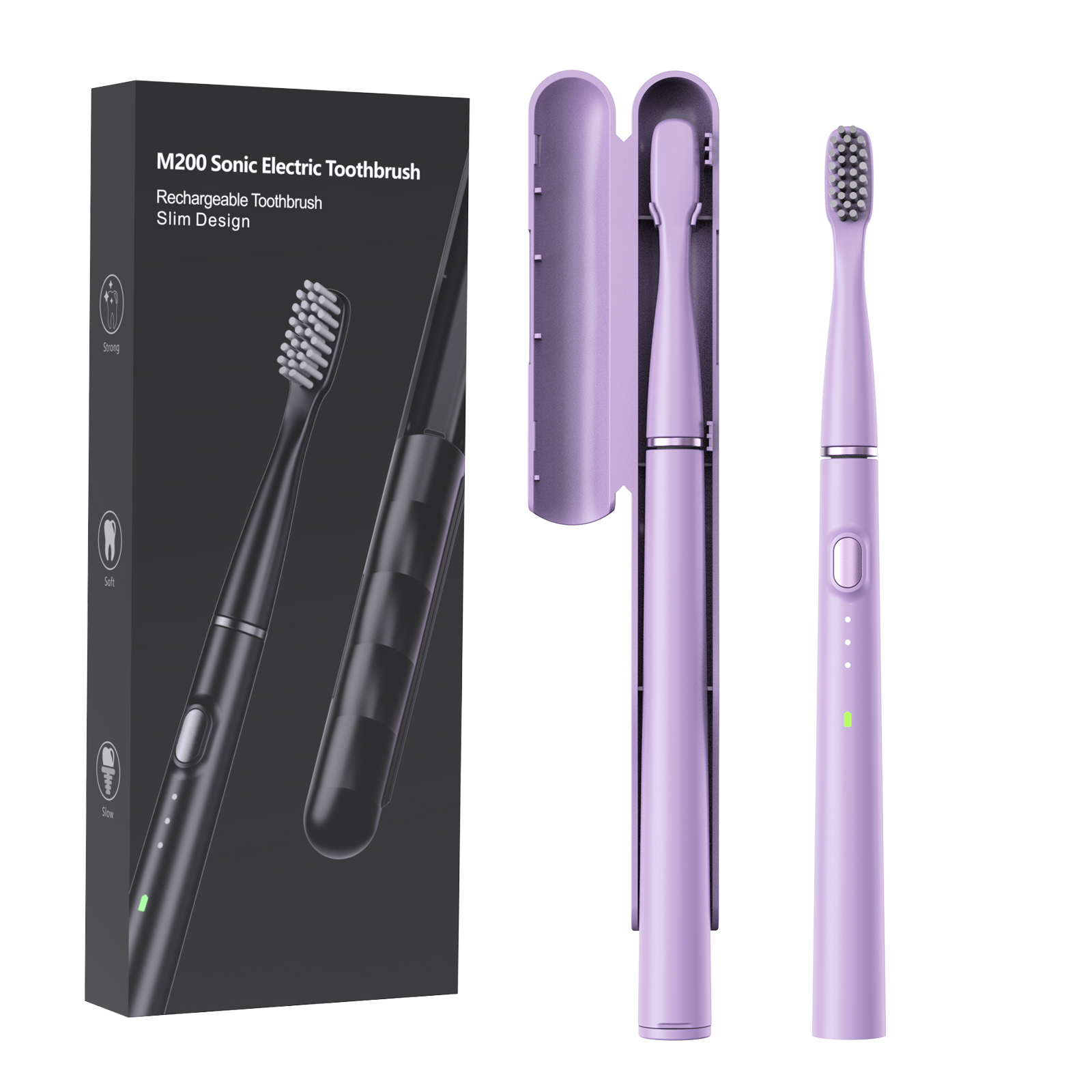 Wholesale Rechargeable Electric Toothbrush OEM Logo Intelligent Whitening Teeth Charge Slim Smart Sonic Electric Vibrating Toothbrush