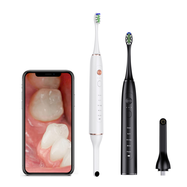 Wholesale Wowhite Oral Care New Electric Toothbrush Can Be Connected To Cell Phone Portable Convenient replacement brush head
