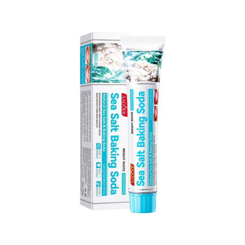 OEM Private Label Sea Salt Baking Soda Toothpaste Cleaning Teeth Whitening Multi-Effect Ginger Propolis Cool Mint Toothpaste
