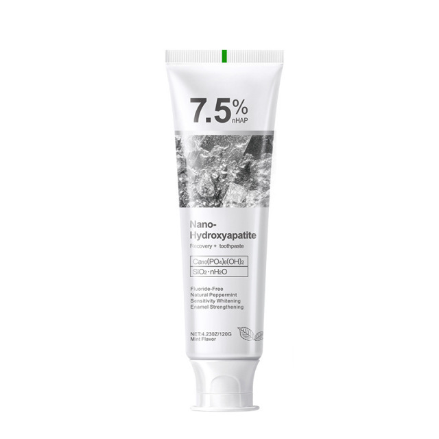 Nano-hydroxyapatite Fluoride-Free Toothpaste for Adults 7.5 Teeth Whitening Decay Repair Breath Freshening Chemical Ingredient