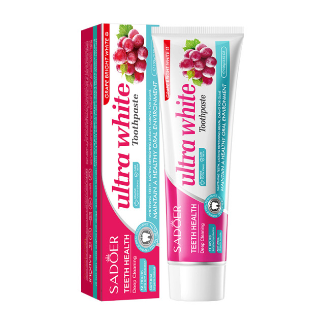 OEM Private Label Organic Teeth Whitening Toothpaste Rose Salt Brightening White Stain Removal Gum Care Toothpaste