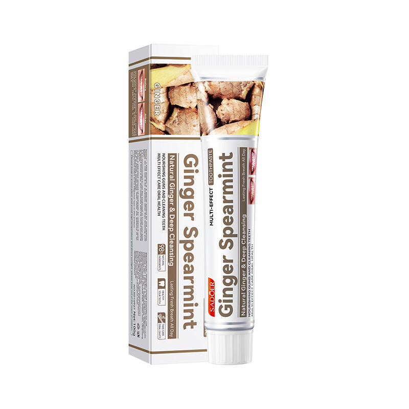 OEM Private Label Sea Salt Baking Soda Toothpaste Cleaning Teeth Whitening Multi-Effect Ginger Propolis Cool Mint Toothpaste