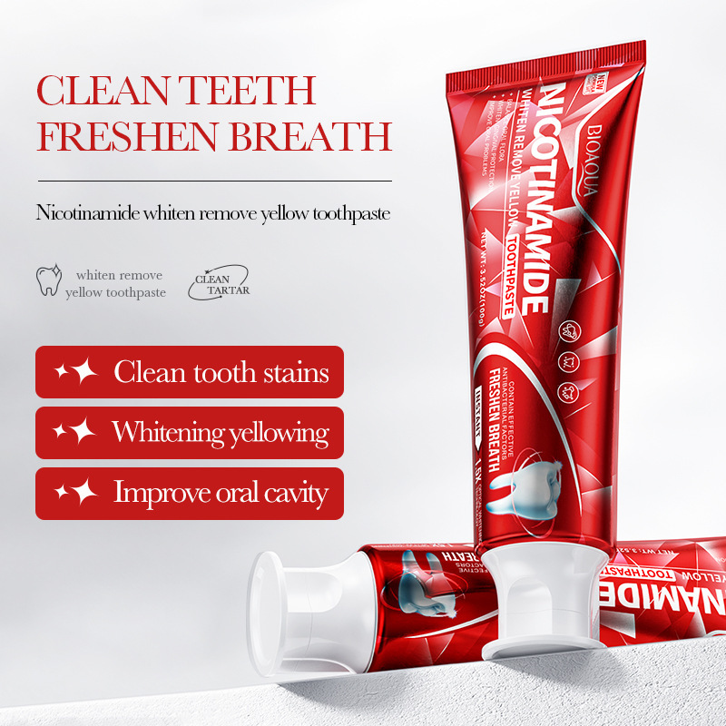 OEM Natural Herbal Oral Care Niacinamide Whitening Baking Anti Yellow Clean Purify Toothpaste Teeth Paste Toothpaste