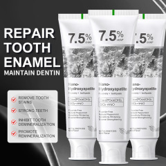 Nano-hydroxyapatite Fluoride-Free Toothpaste for Adults 7.5 Teeth Whitening Decay Repair Breath Freshening Chemical Ingredient