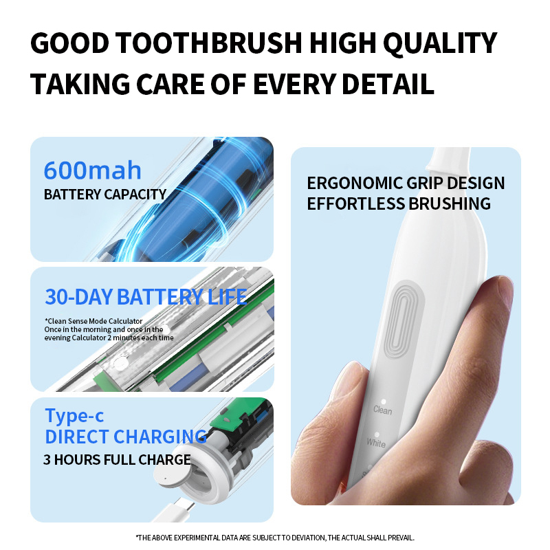 Wholesale OEM ODM Rechargeable Private Label Cheap  Sonic Rotary Electric Toothbrush for Adults