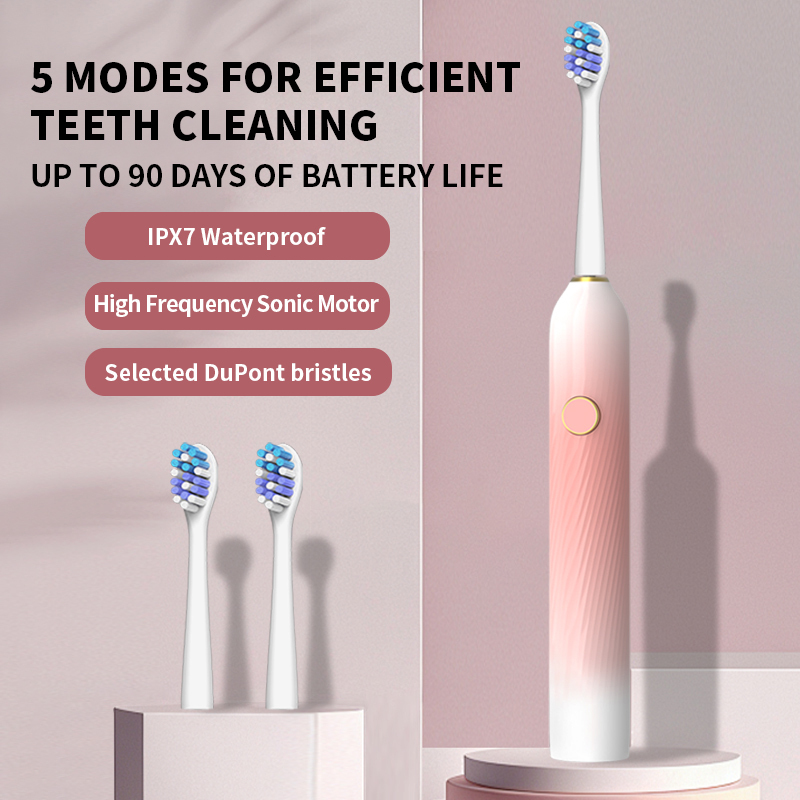 Customized Electric Toothbrush Rechargeable Smart Waterproof Sonic Electric Toothbrush Wholesale