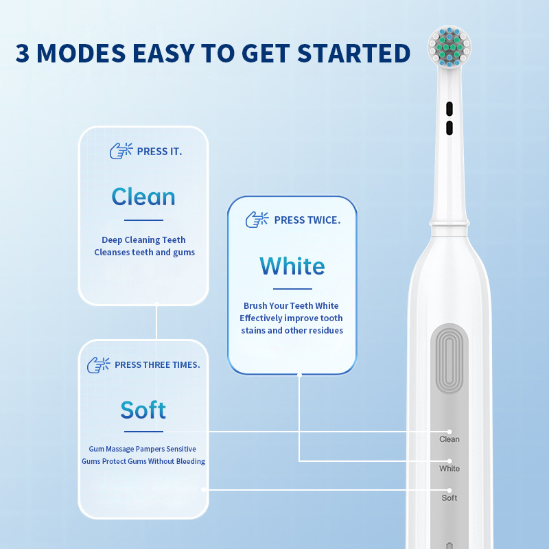 Wholesale OEM ODM Rechargeable Private Label Cheap  Sonic Rotary Electric Toothbrush for Adults