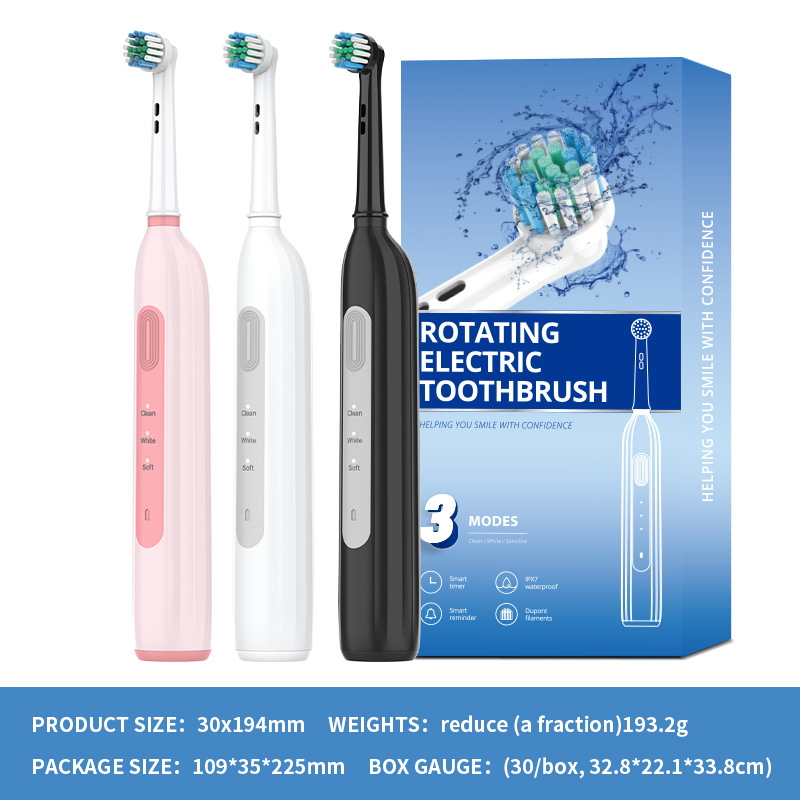 Wholesale OEM ODM Rechargeable Private Label Cheap  Sonic Rotary Electric Toothbrush for Adults