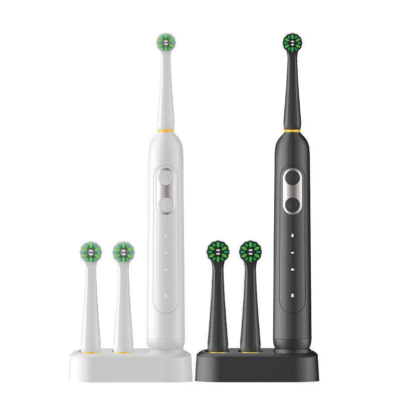 Portable Rechargeable Electric Toothbrush LED Display Multi-Function Travel Head Rotary Rotating Soft Oscillating Toothbrush