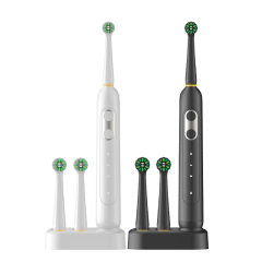 Portable Rechargeable Electric Toothbrush LED Display Multi-Function Travel Head Rotary Rotating Soft Oscillating Toothbrush