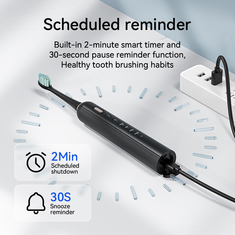 3-in-1 Electric Toothbrush Dental Cordless Water Flosser Teeth Whitening Feature Medium Tartar Remover for Optimal Oral Care