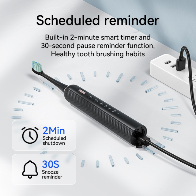 3-in-1 Electric Toothbrush Dental Cordless Water Flosser Teeth Whitening Feature Medium Tartar Remover for Optimal Oral Care
